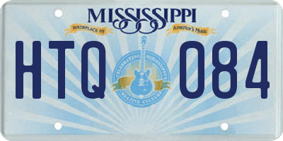 MS license plate HTQ084