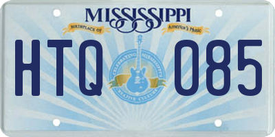 MS license plate HTQ085