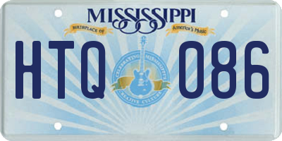 MS license plate HTQ086