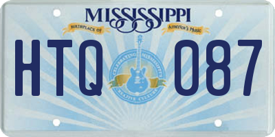 MS license plate HTQ087