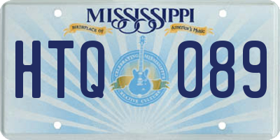 MS license plate HTQ089