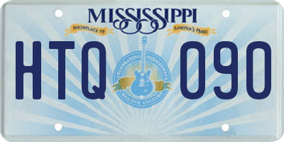 MS license plate HTQ090