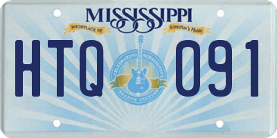MS license plate HTQ091