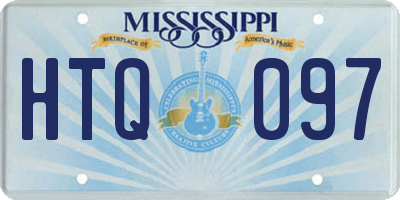 MS license plate HTQ097