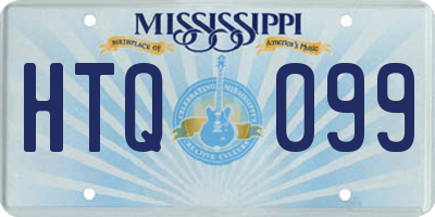 MS license plate HTQ099