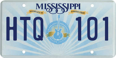 MS license plate HTQ101