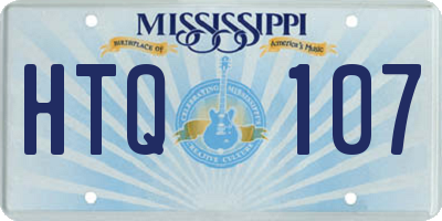 MS license plate HTQ107
