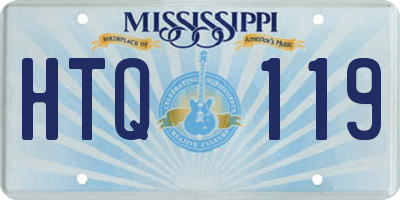 MS license plate HTQ119