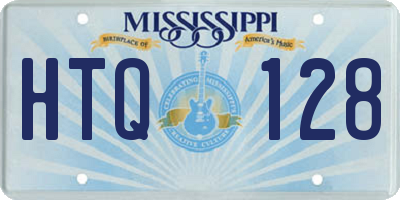 MS license plate HTQ128
