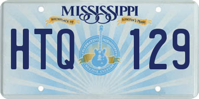 MS license plate HTQ129
