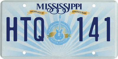 MS license plate HTQ141