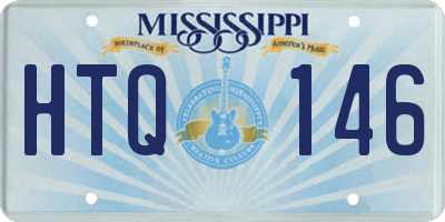 MS license plate HTQ146
