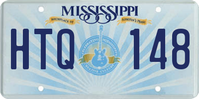 MS license plate HTQ148