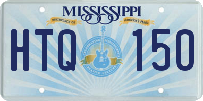 MS license plate HTQ150