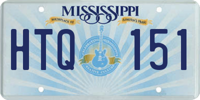 MS license plate HTQ151