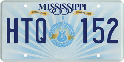 MS license plate HTQ152