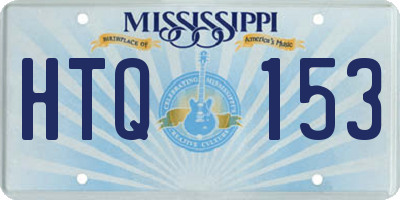 MS license plate HTQ153