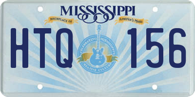 MS license plate HTQ156