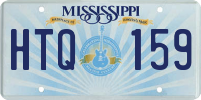 MS license plate HTQ159
