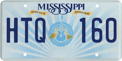 MS license plate HTQ160