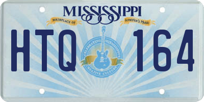 MS license plate HTQ164