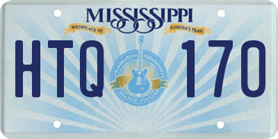MS license plate HTQ170