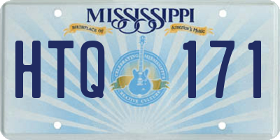 MS license plate HTQ171