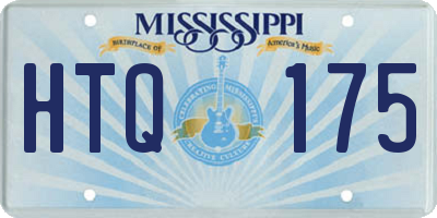MS license plate HTQ175