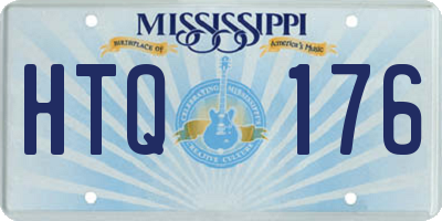 MS license plate HTQ176