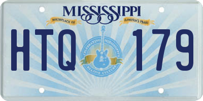 MS license plate HTQ179