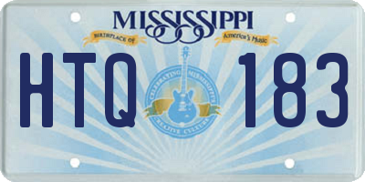 MS license plate HTQ183