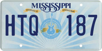 MS license plate HTQ187