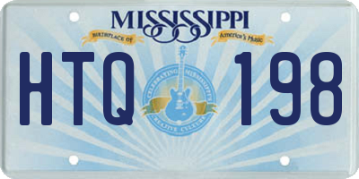 MS license plate HTQ198