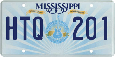 MS license plate HTQ201