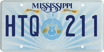 MS license plate HTQ211