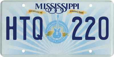 MS license plate HTQ220