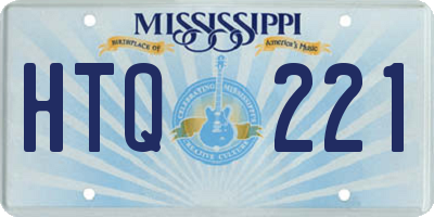 MS license plate HTQ221