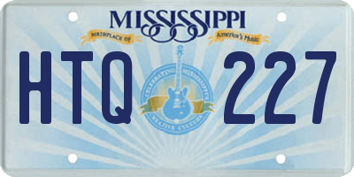 MS license plate HTQ227
