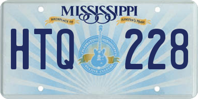MS license plate HTQ228