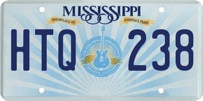 MS license plate HTQ238