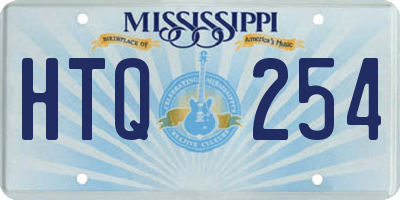 MS license plate HTQ254