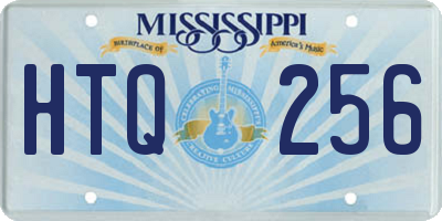 MS license plate HTQ256