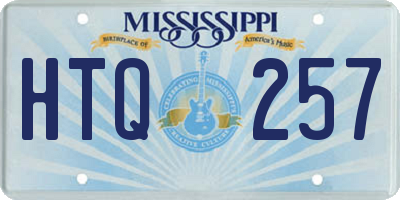 MS license plate HTQ257