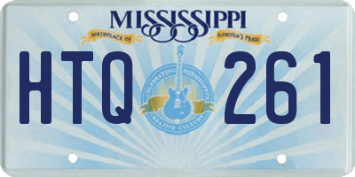 MS license plate HTQ261