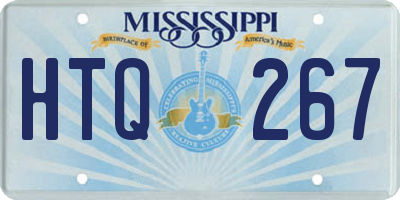 MS license plate HTQ267