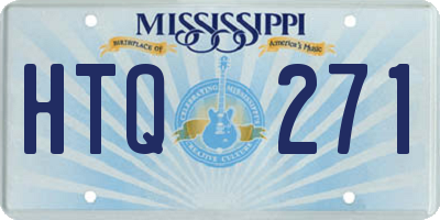 MS license plate HTQ271