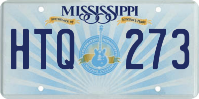 MS license plate HTQ273