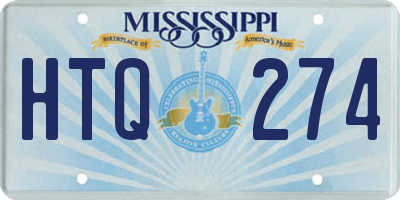 MS license plate HTQ274
