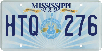 MS license plate HTQ276