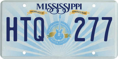 MS license plate HTQ277